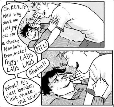 A comic page of a person
Description automatically generated